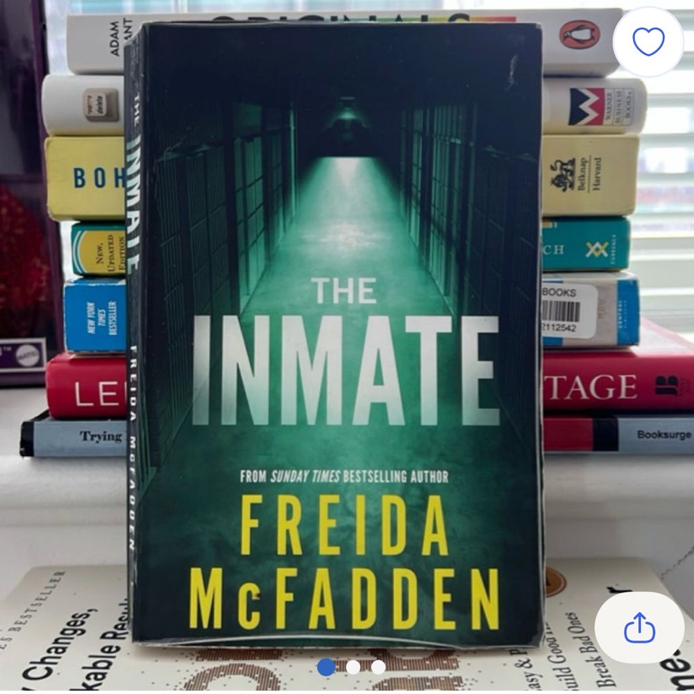 The Inmate by Freida McFadden Paperback Book